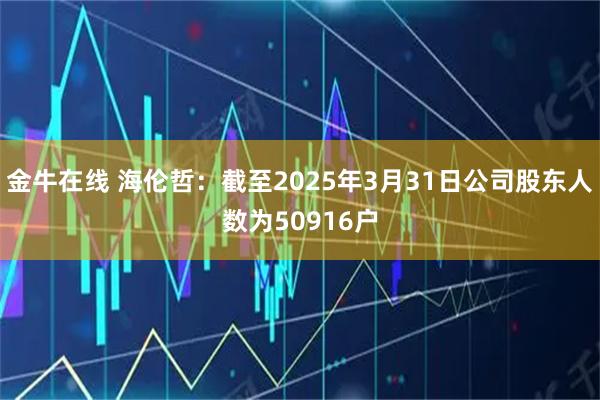 金牛在线 海伦哲：截至2025年3月31日公司股东人数为50916户