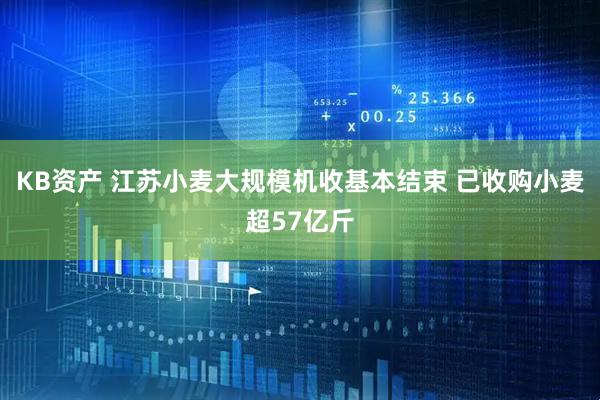 KB资产 江苏小麦大规模机收基本结束 已收购小麦超57亿斤