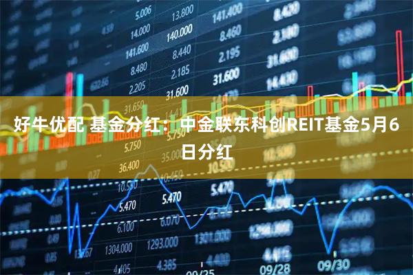 好牛优配 基金分红：中金联东科创REIT基金5月6日分红