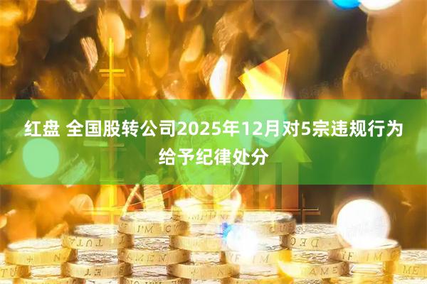 红盘 全国股转公司2025年12月对5宗违规行为给予纪律处分